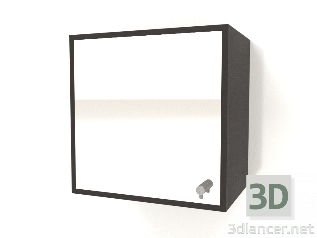 modello 3D Specchio con cassetto ZL 09 (300x200x300, legno marrone scuro) - anteprima