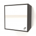 3d model Mirror with drawer ZL 09 (300x200x300, wood brown dark) - preview