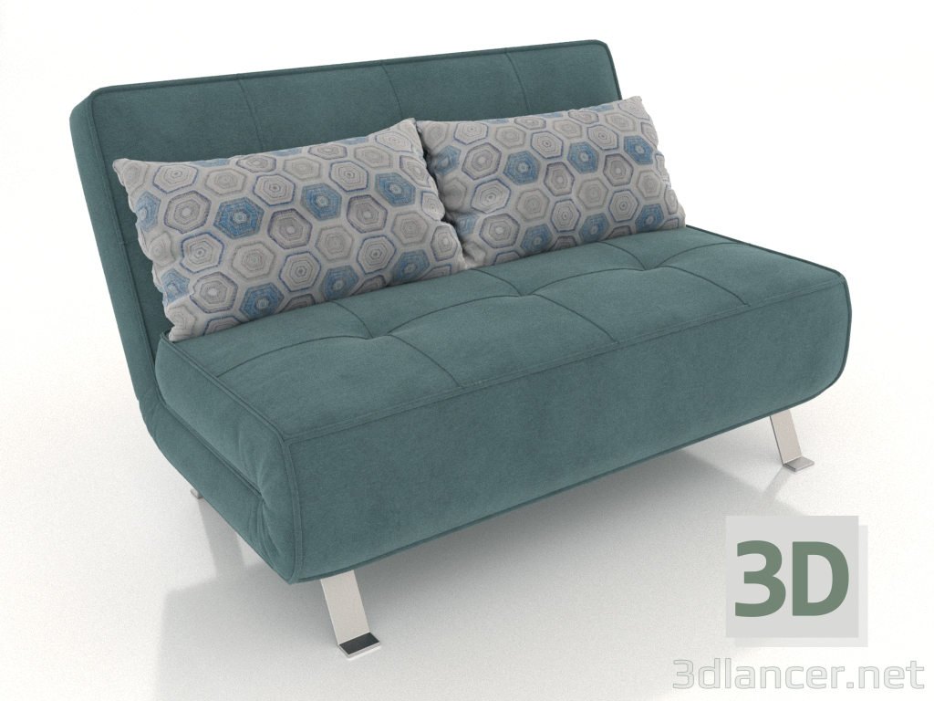 3d model Sofa bed Lilly (mint turquoise) - preview