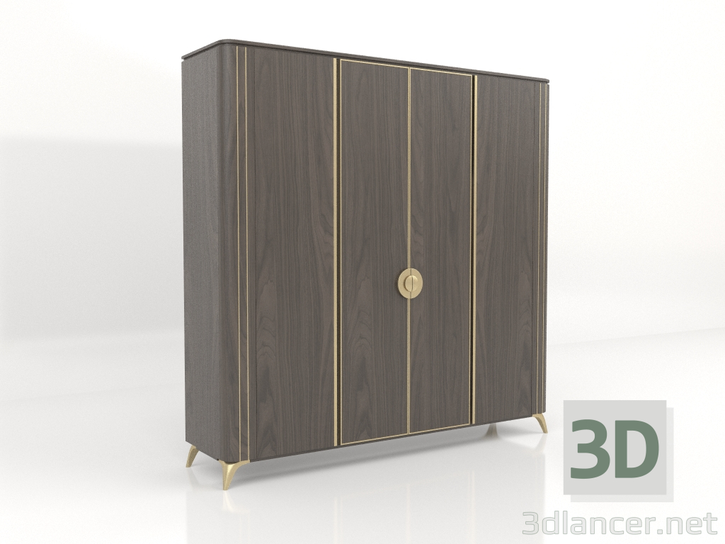 3D Modell Kleiderschrank - Vorschau