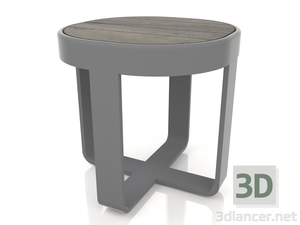 3d модель Кофейный столик круглый Ø42 (DEKTON Radium, Anthracite) – превью