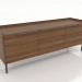 modello 3D Mobile TV 2 1500 mm (noce chiaro) - anteprima