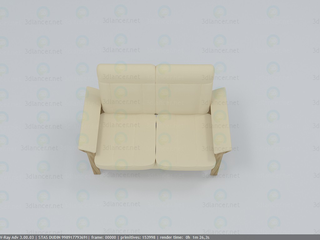 3d sofa model buy - render