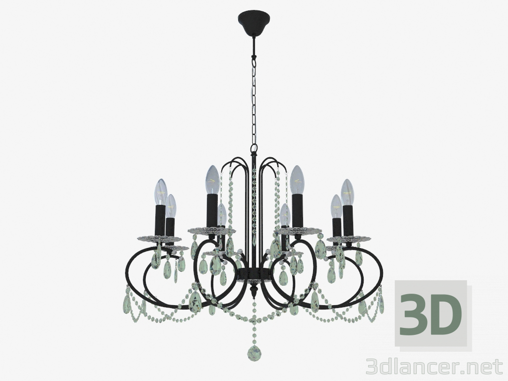 modello 3D Lampadario FERMELLE (DIA133-08-B) - anteprima