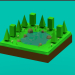 Modelo 3d Low Poly Floresta - preview