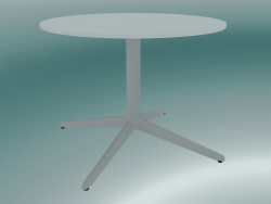 Table MISTER X (9505-51 (Ø60cm), H 50cm, blanche, blanche)