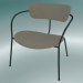 modello 3D Chair Pavilion (AV11, H 70cm, 65x69cm, Velvet 13 Ivory) - anteprima