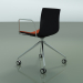 3d model Chair 0372 (4 castors, with armrests, LU1, with front trim, polypropylene PO00109) - preview