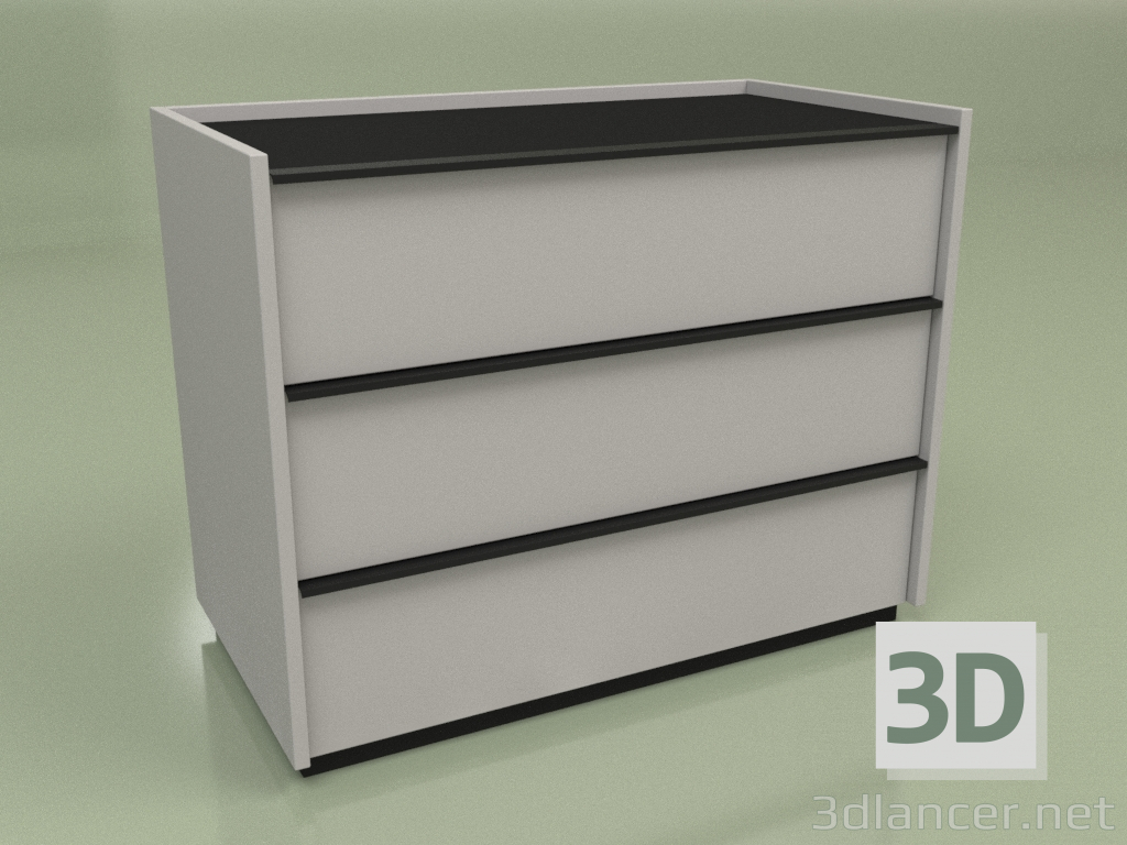 3d model Cajonera Verona 3 (3) - vista previa