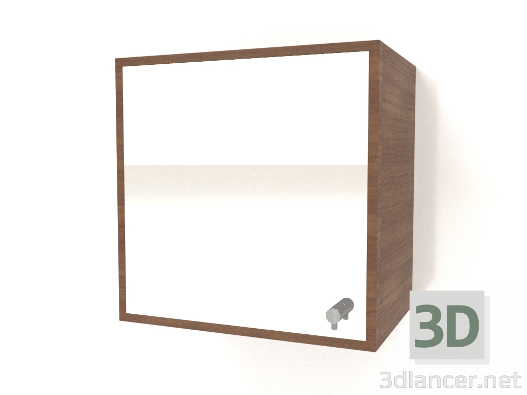 Modelo 3d Espelho com gaveta ZL 09 (300x200x300, madeira castanho claro) - preview