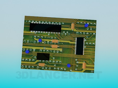 3d model Circuit board - preview