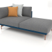 3d model Sofa module, section 2 right (Grey blue) - preview