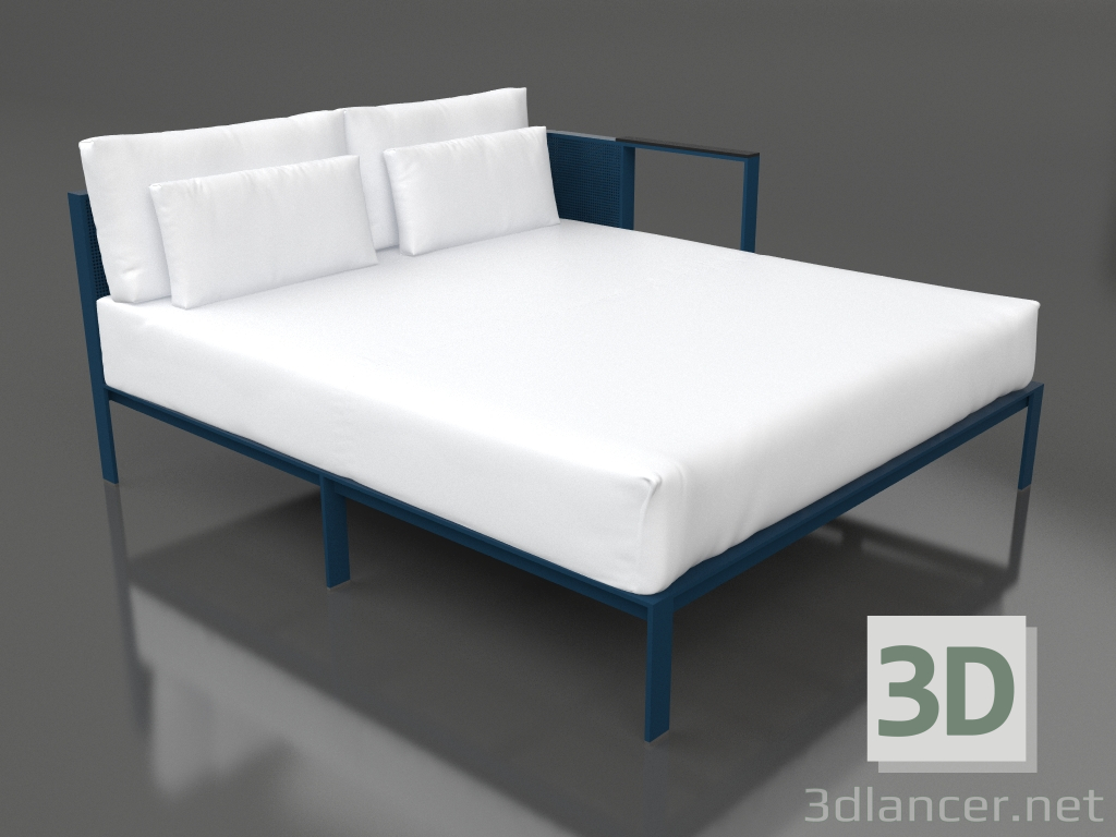 3d модель Диванний модуль XL, секція 2 ліва (Grey blue) – превью