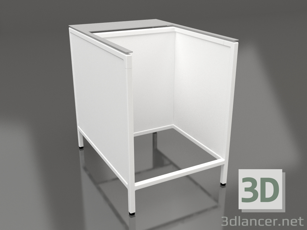 Modelo 3d Ilha V1 (com pouso) em 120 quadro 1 (branco) - preview