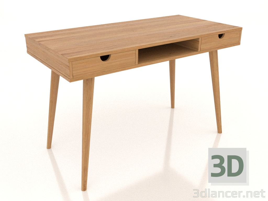 3D modeli Yazı masası 1200x600 mm (doğal meşe) - önizleme