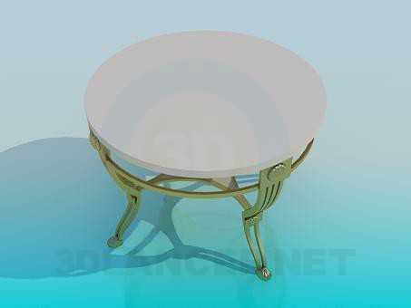 modèle 3D Table ronde - preview