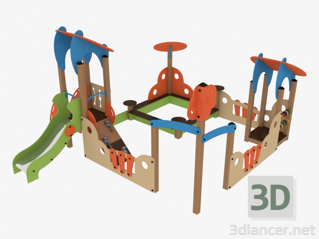 Modelo 3d Complexo de brinquedos infantis (V5308) - preview