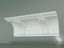 Plaster cornice with ornament КW016