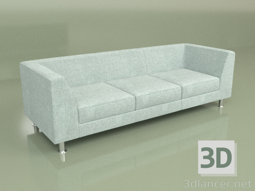 3d model Sofa Evolution 3-seater (Textile) - preview