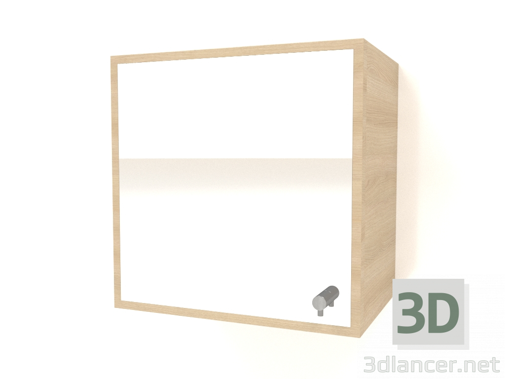 modello 3D Specchio con cassetto ZL 09 (300x200x300, legno bianco) - anteprima