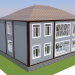 modèle 3D two-storey house - preview