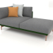 3d model Sofa module, section 2 right (Bottle green) - preview