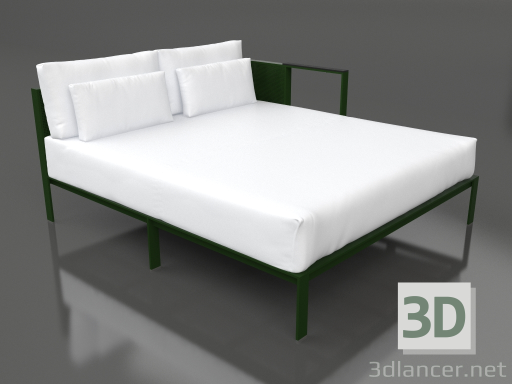 3d модель Диванний модуль XL, секція 2 ліва (Bottle green) – превью