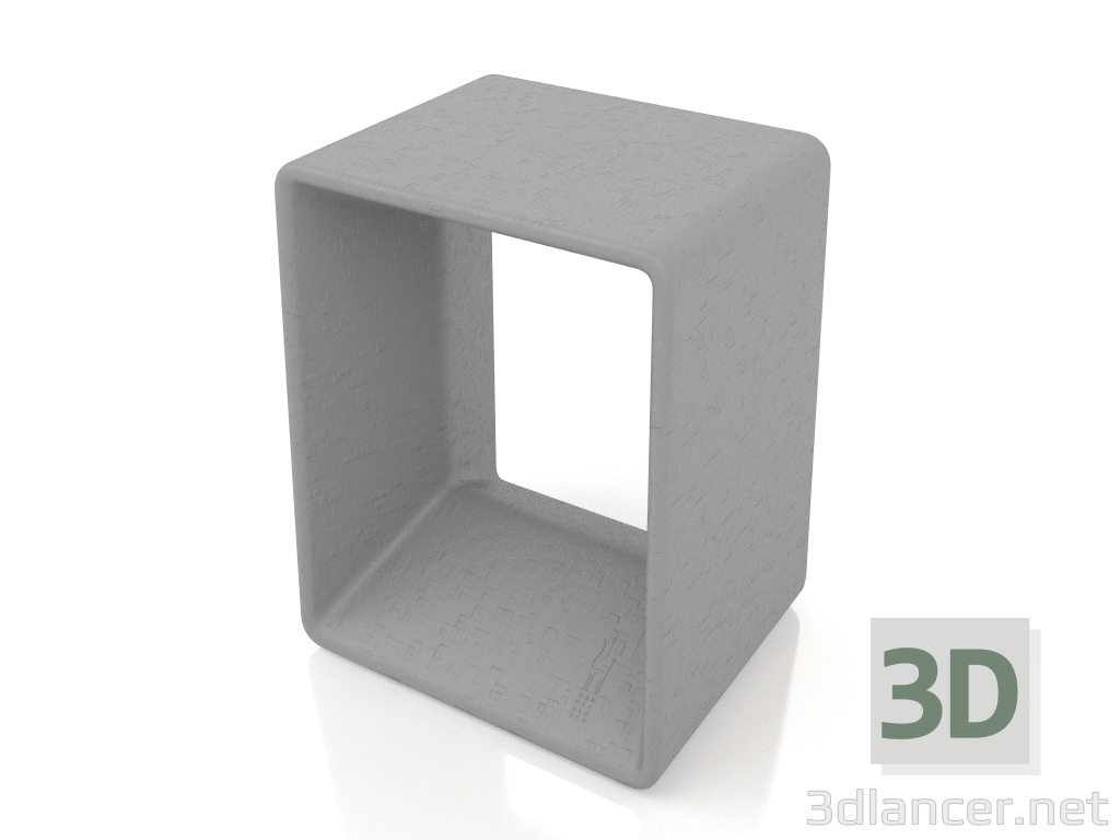 3D Modell Niedriger Hocker (Anthrazit) - Vorschau