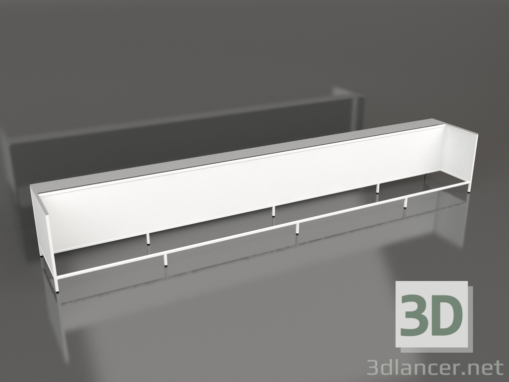 3D Modell Island V1 (mit Landung) auf 120 Frame 10 (weiß) - Vorschau