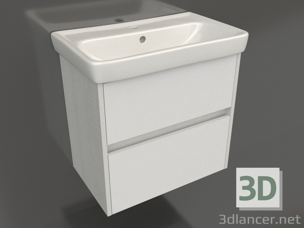 3D Modell Hängeschrank 60 cm (SIT0106DK) - Vorschau