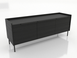 TV cabinet 2 1500 mm (black RAL 9005)