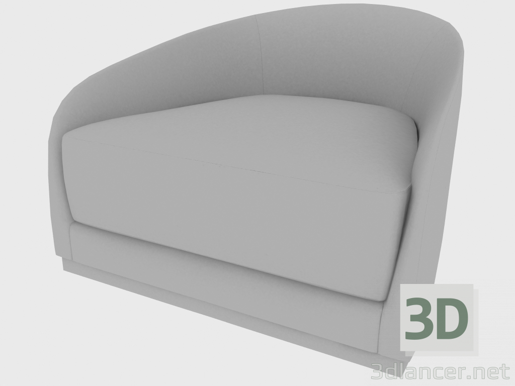 modello 3D Sedia POLTRONA PERLA (92x97xH66) - anteprima