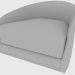 3d model Silla SILLÓN PEARL (92x97xH66) - vista previa