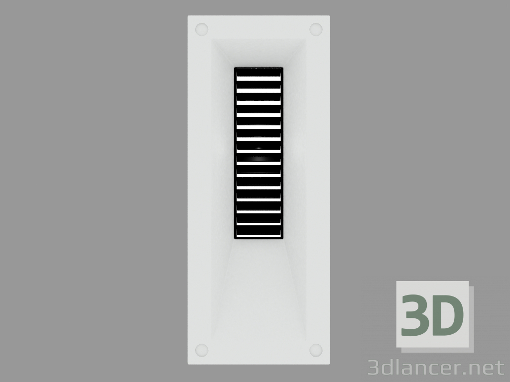 3d model Luz empotrada en la pared LINK VERTICAL WITH GRID (S4680) - vista previa