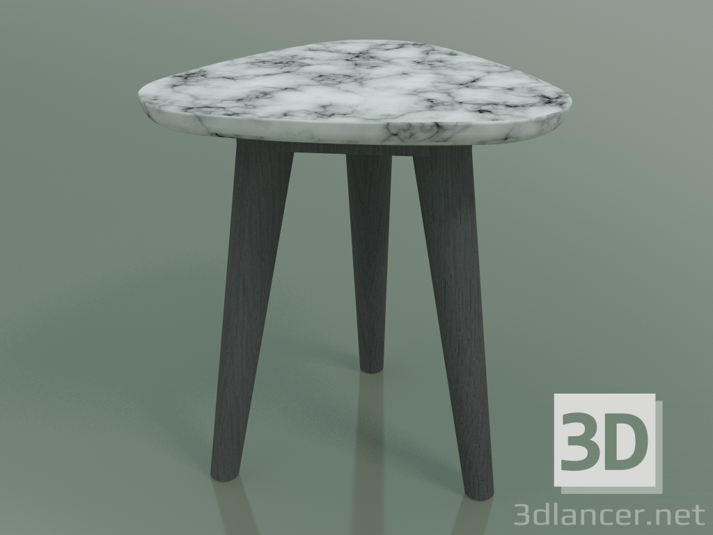 modello 3D Tavolino di servizio (241, marmo, grigio) - anteprima