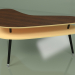 modèle 3D Table basse Boomerang (jaune ocre) - preview