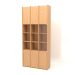 3d model Modular rack ST 07 (1152х409х2600, wood mahogany veneer) - preview