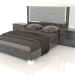 Modelo 3d Conjunto de quarto Sarah (cinza) - preview