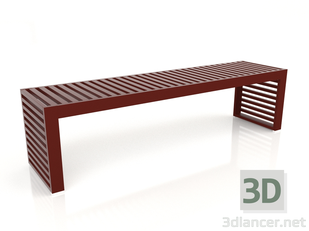 modello 3D Panca 161 (Vino rosso) - anteprima