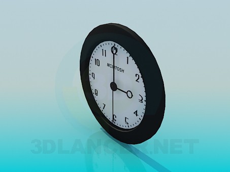 3D Modell Wanduhr - Vorschau