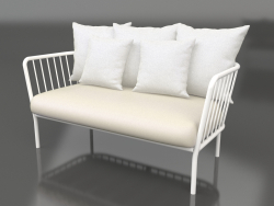 2-seater sofa (White)