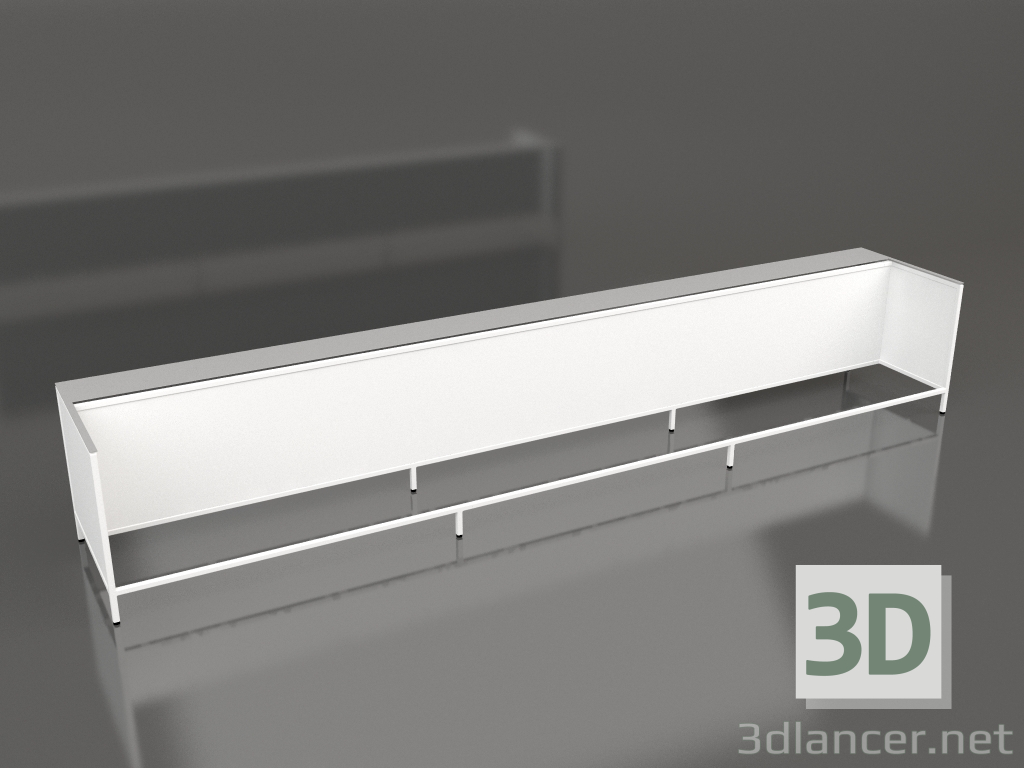 Modelo 3d Ilha V1 (com pouso) em 120 quadro 9 (branco) - preview