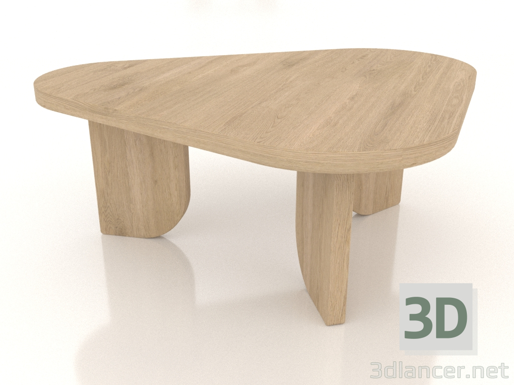 3D modeli Kahve masası COBBLE (L, açık meşe) - önizleme 3D modeli Kahve masası COBBLE (L, açık meşe) - önizleme