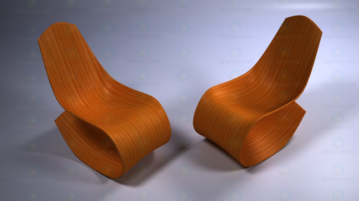 modèle 3D de Fauteuil à bascule acheter - rendu