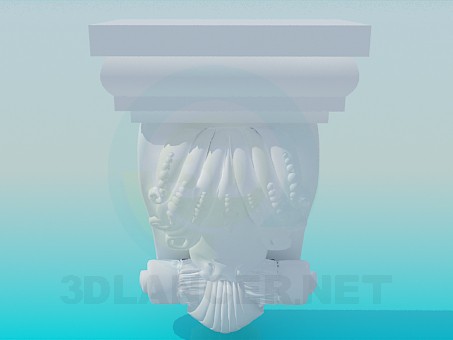 3d model Element of the cornice - preview