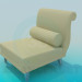 3D Modell Sofa mit Kissen - Vorschau