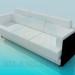 3D Modell Schneeweiße sofa - Vorschau