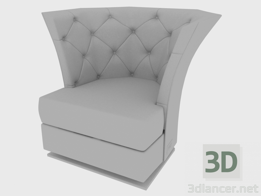 3d model Silla SAKI ARMCHAIR (96x86xH80) - vista previa