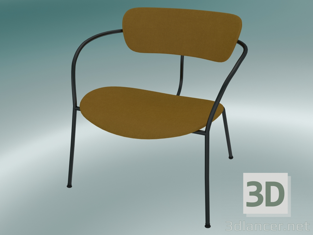 3d model Chair Pavilion (AV11, H 70cm, 65x69cm, Velvet 5 Amber) - preview