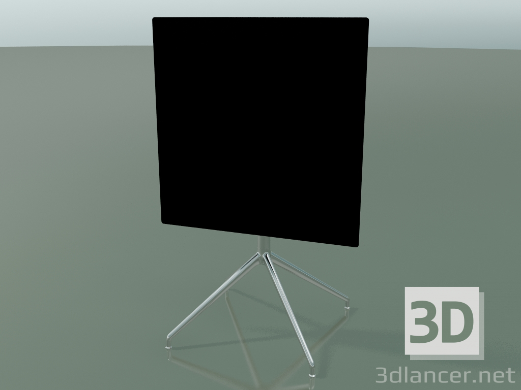 3d model Square table 5741 (H 72.5 - 69x69 cm, folded, Black, LU1) - preview